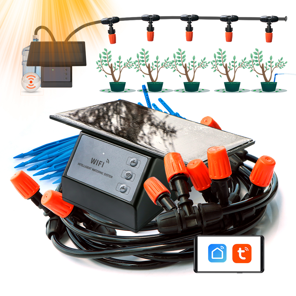Wifi Irrigation Timer - High Quality Tuya Solar Pane Wifi-compatibility