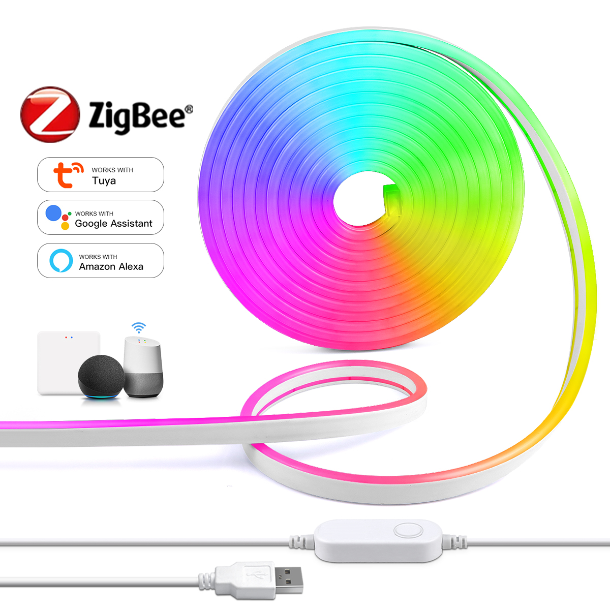 Smart Zigbee Garden Light - Zigbee Smart lamp Neon LED Strips