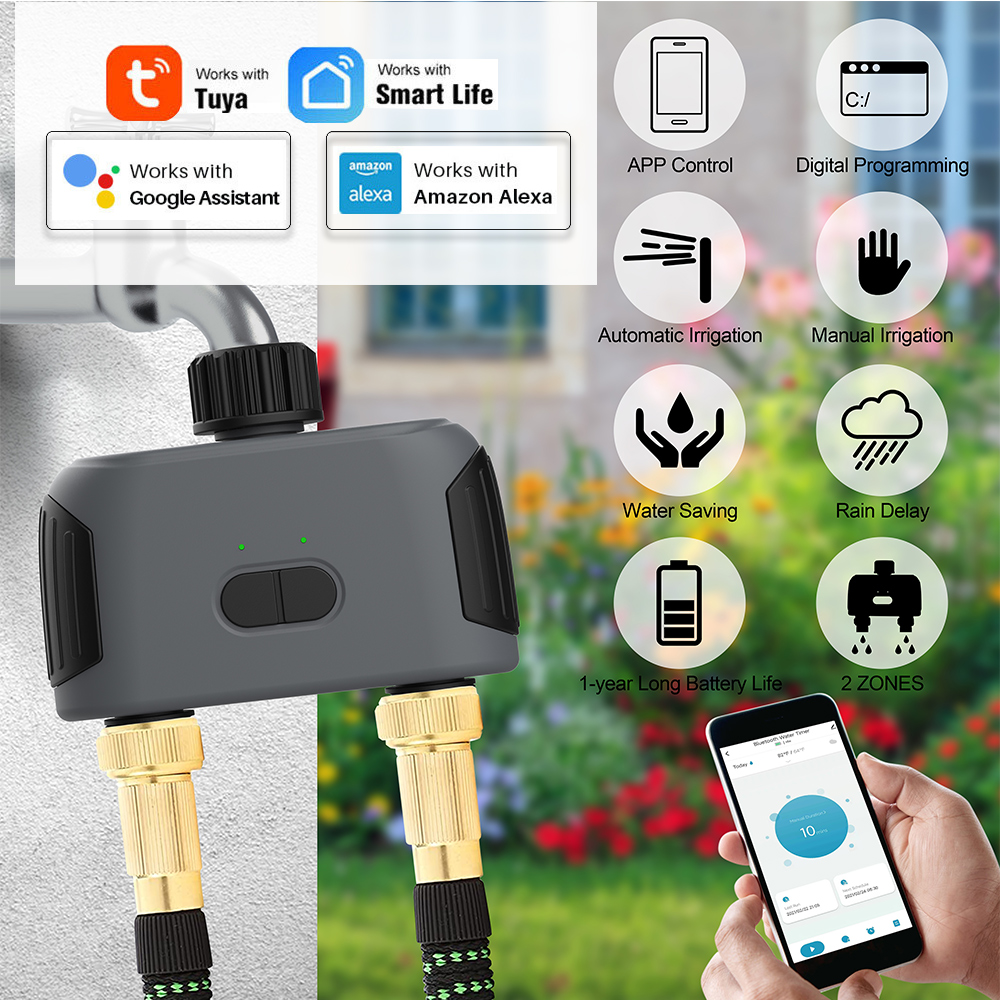 New 30-50M 2-Way Wifi Bluetoot – обзор и цена Wifi Irrigation Timer