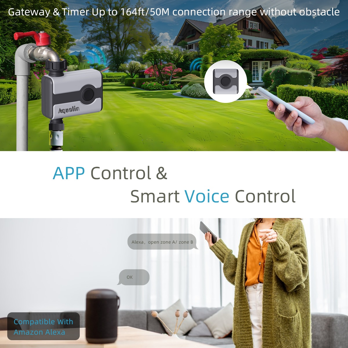 Aqualin WiFi Water Timer Tuya  – обзор и цена Wifi Irrigation Timer