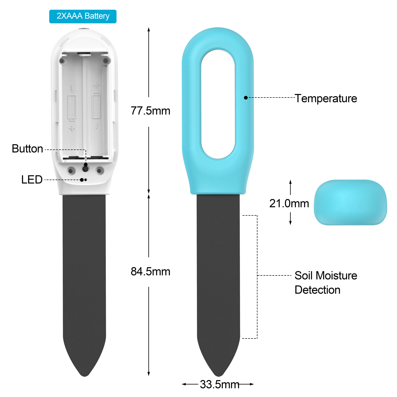 Soil Moisture Meter Temperatur – обзор и цена Smart Garden Test