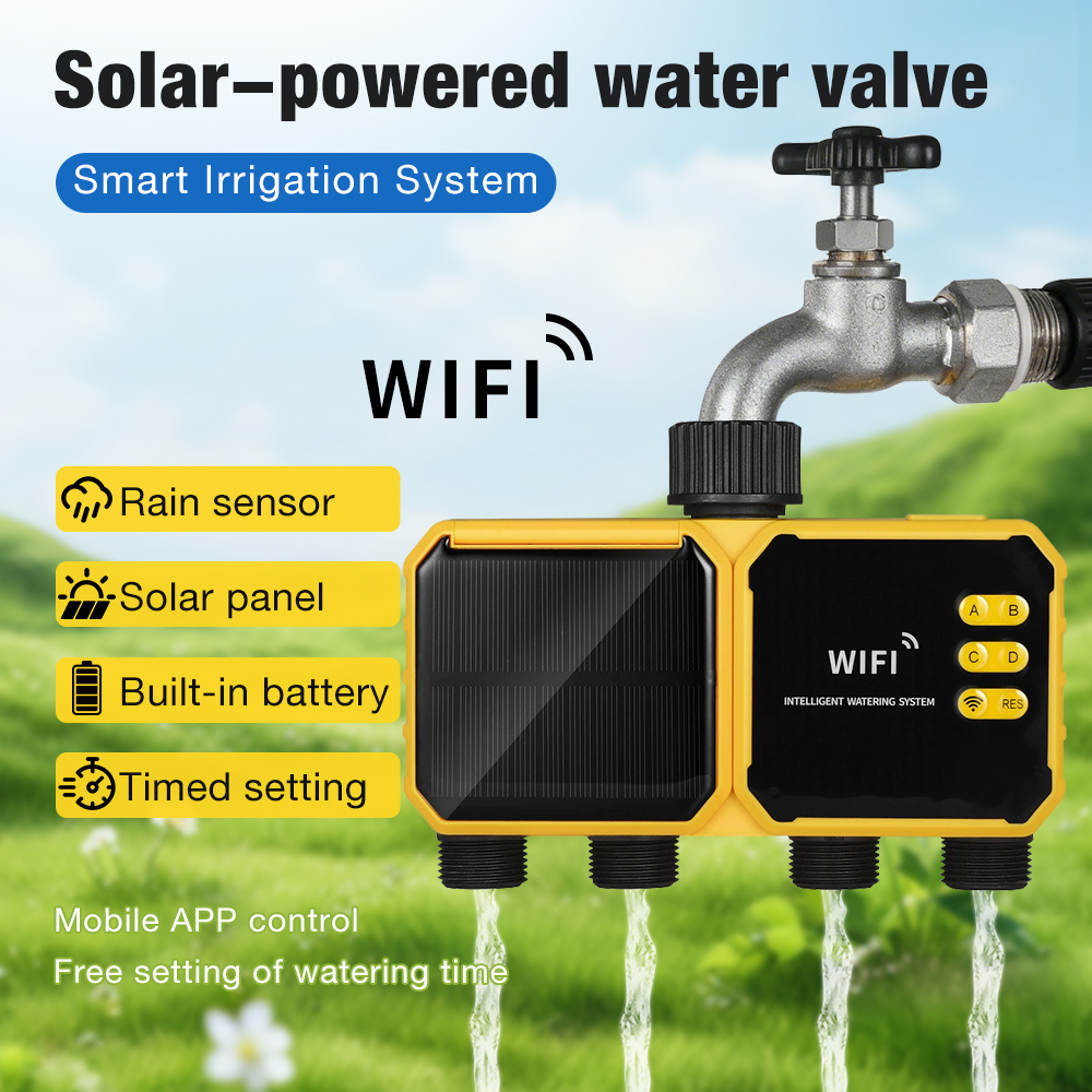 WiFi Solar Water Timer 1/2/4 O – обзор и цена Wifi Irrigation Timer
