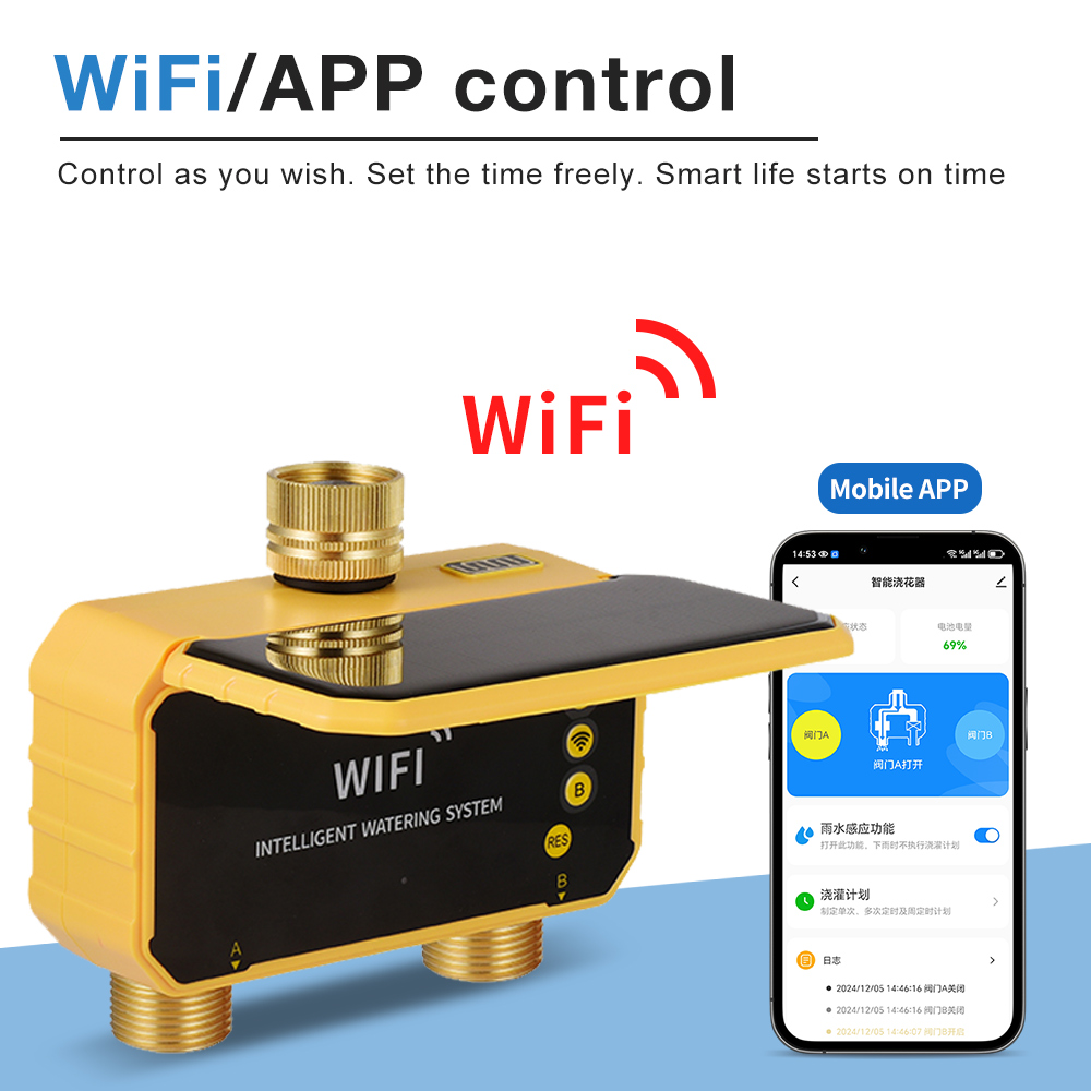 WiFi Solar Water Timer 1/2/4 O – обзор и цена Wifi Irrigation Timer
