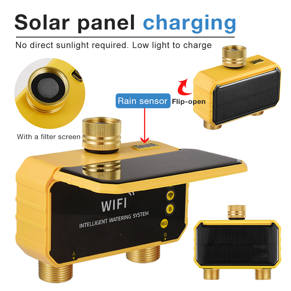 WiFi Solar Water Timer 1/2/4 O – обзор и цена Wifi Irrigation Timer