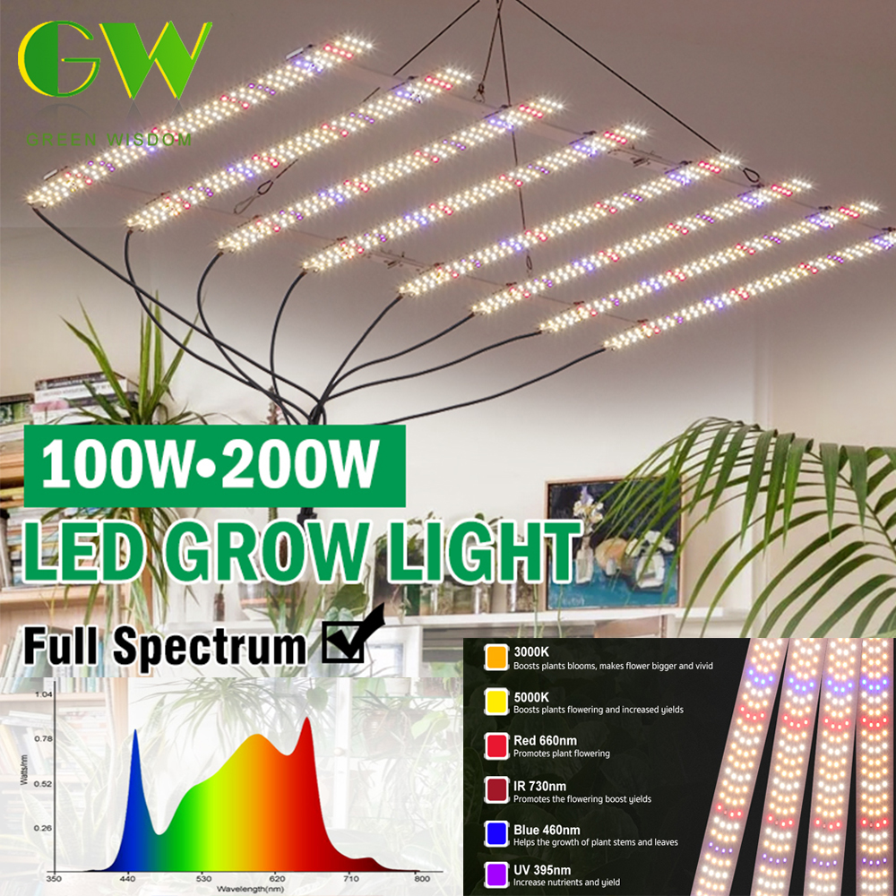 🌴100W 200W with Dimmable Switc – обзор и цена Plant Grow Light Full Spectrum