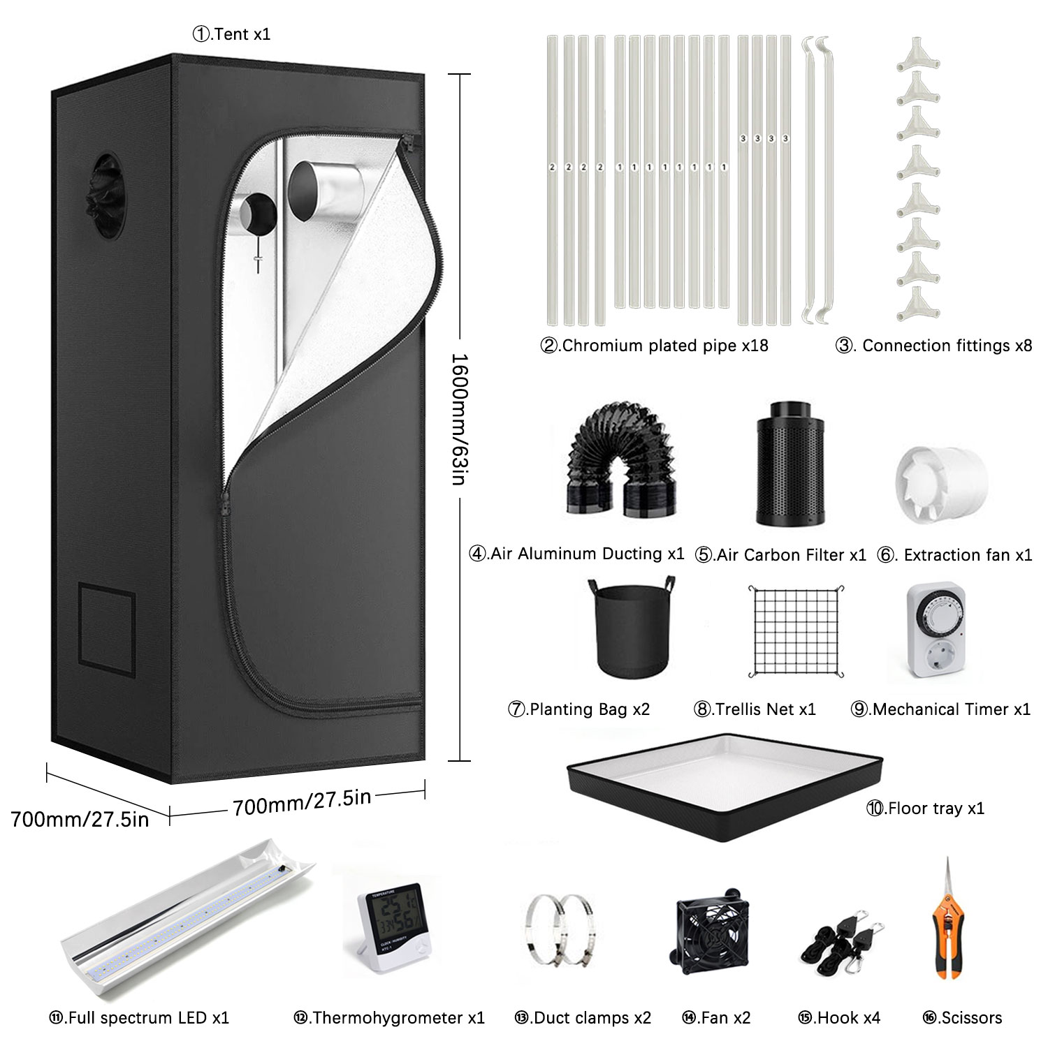 4x4 Grow Tent Complete Kit LED – обзор и цена Grow Tent Complete Kit