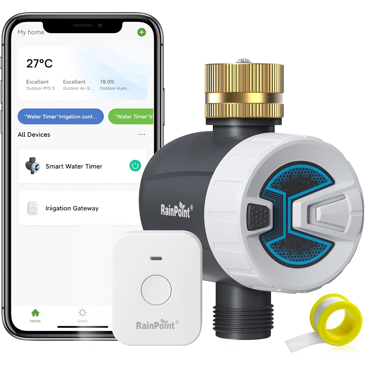 RainPoint WiFi Garden Watering – обзор и цена Wifi Irrigation Timer