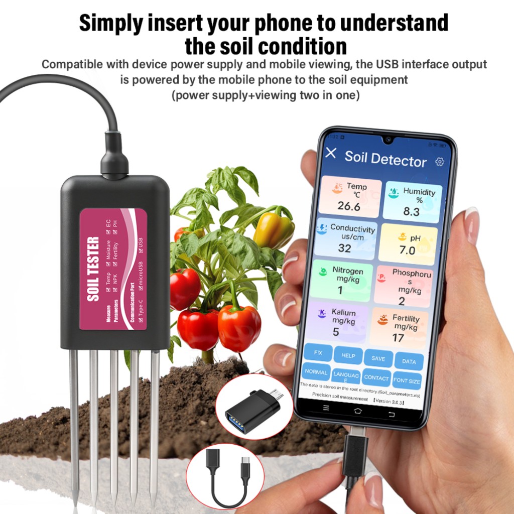 8-in-1 Soil Tester NPK PH Mete – обзор и цена Smart Garden Test
