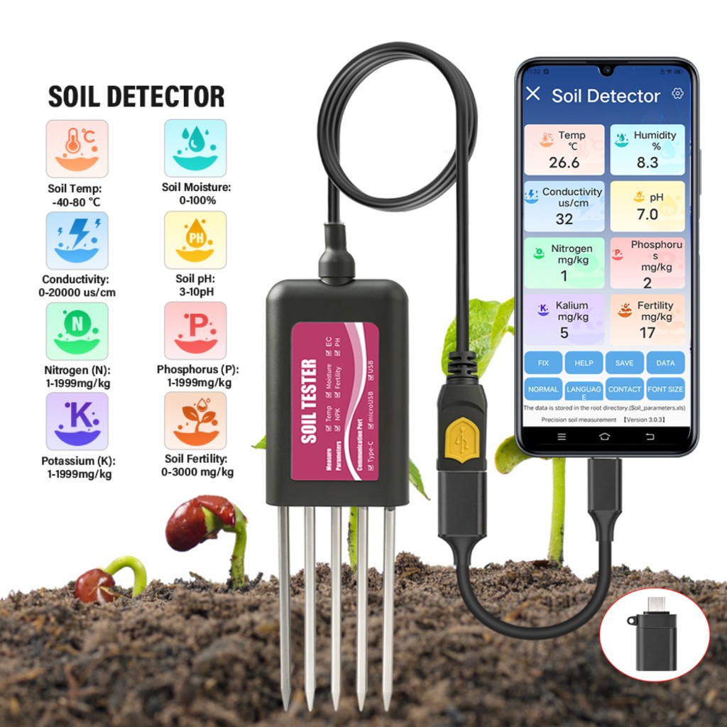 8-in-1 Soil Tester NPK PH Mete – обзор и цена Smart Garden Test
