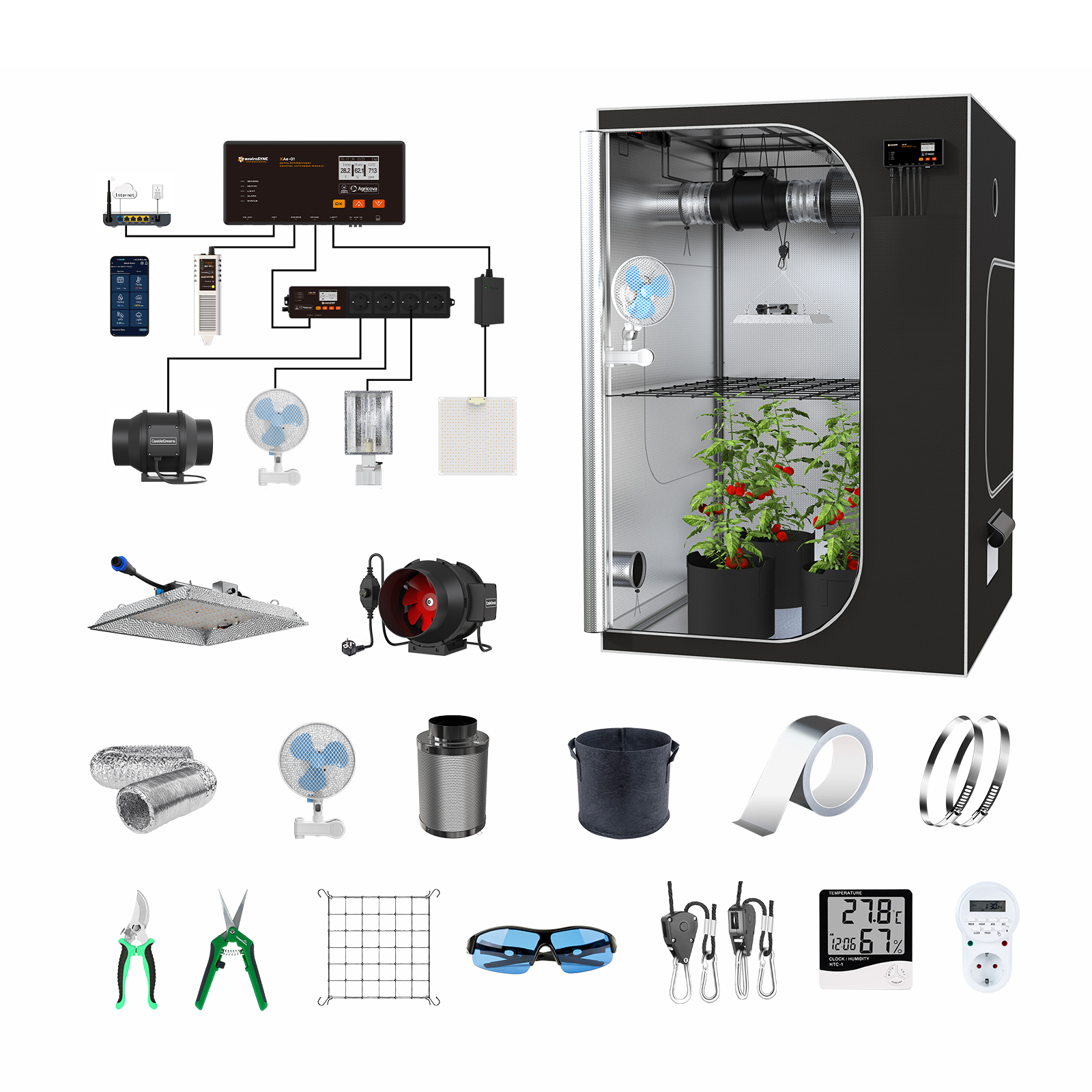 2024 Best Selling Smart Contro – обзор и цена Grow Tent Complete Kit