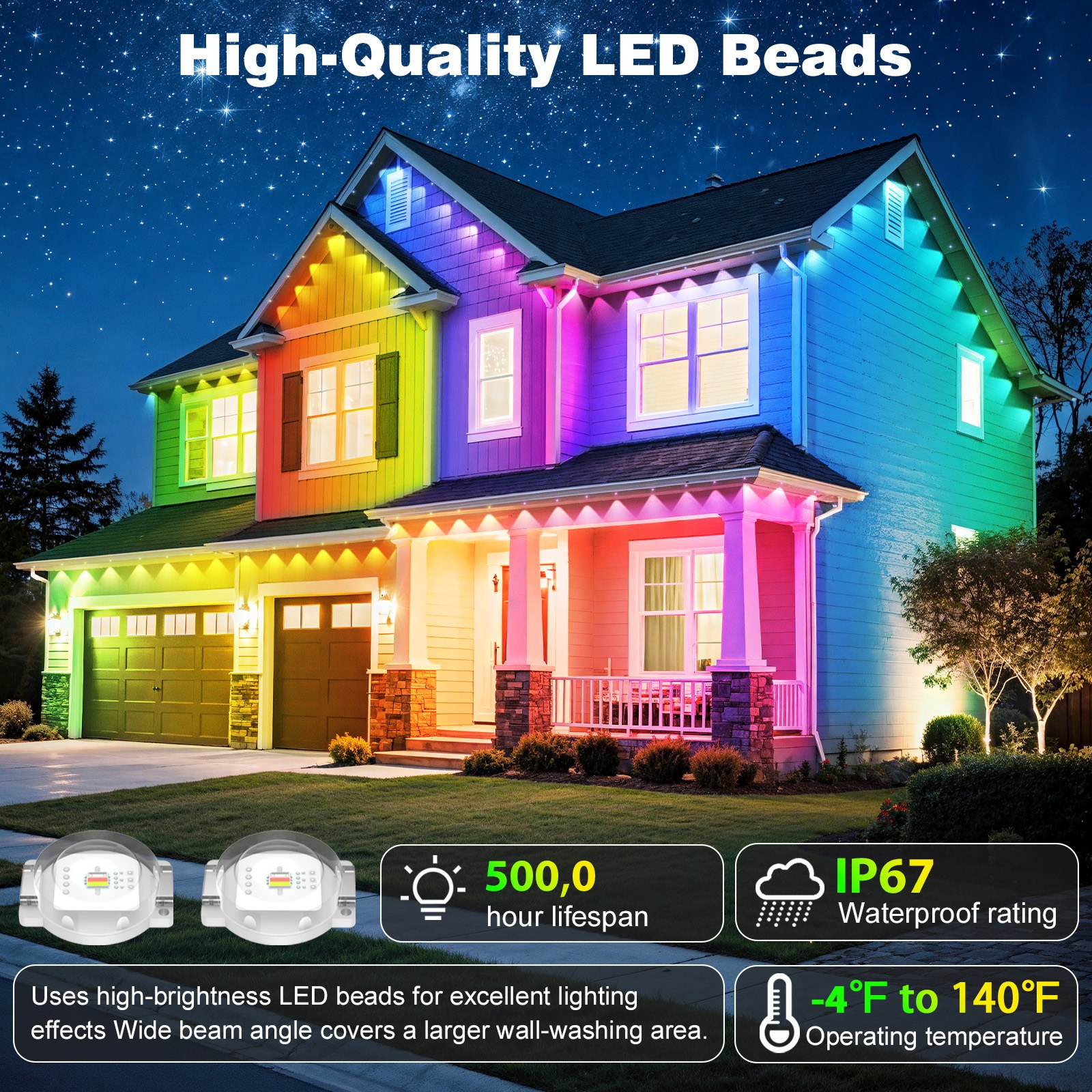 500FT Permanent Outdoor LED St – обзор и цена Smart Garden Led Lights