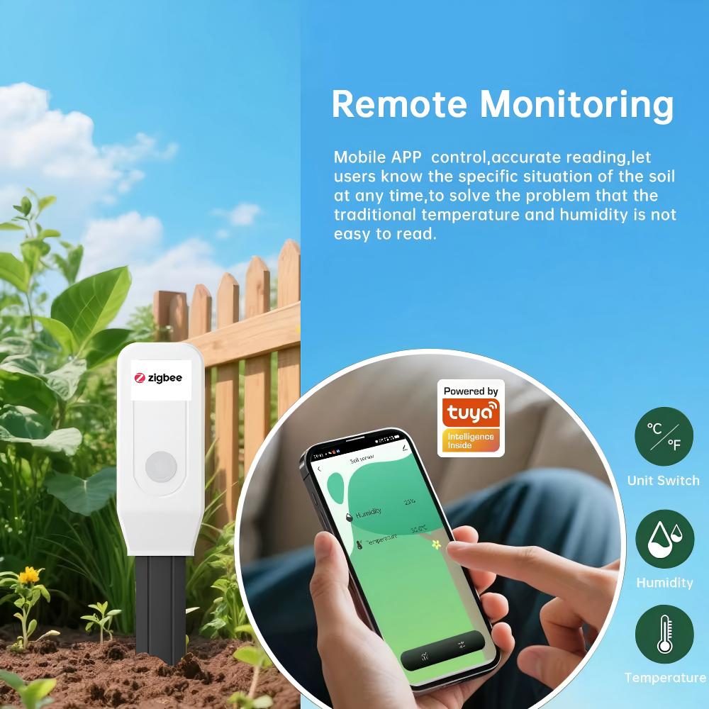 Tuya Smart Home ZigBee Soil Mo – обзор и цена Smart Garden Home Assistant