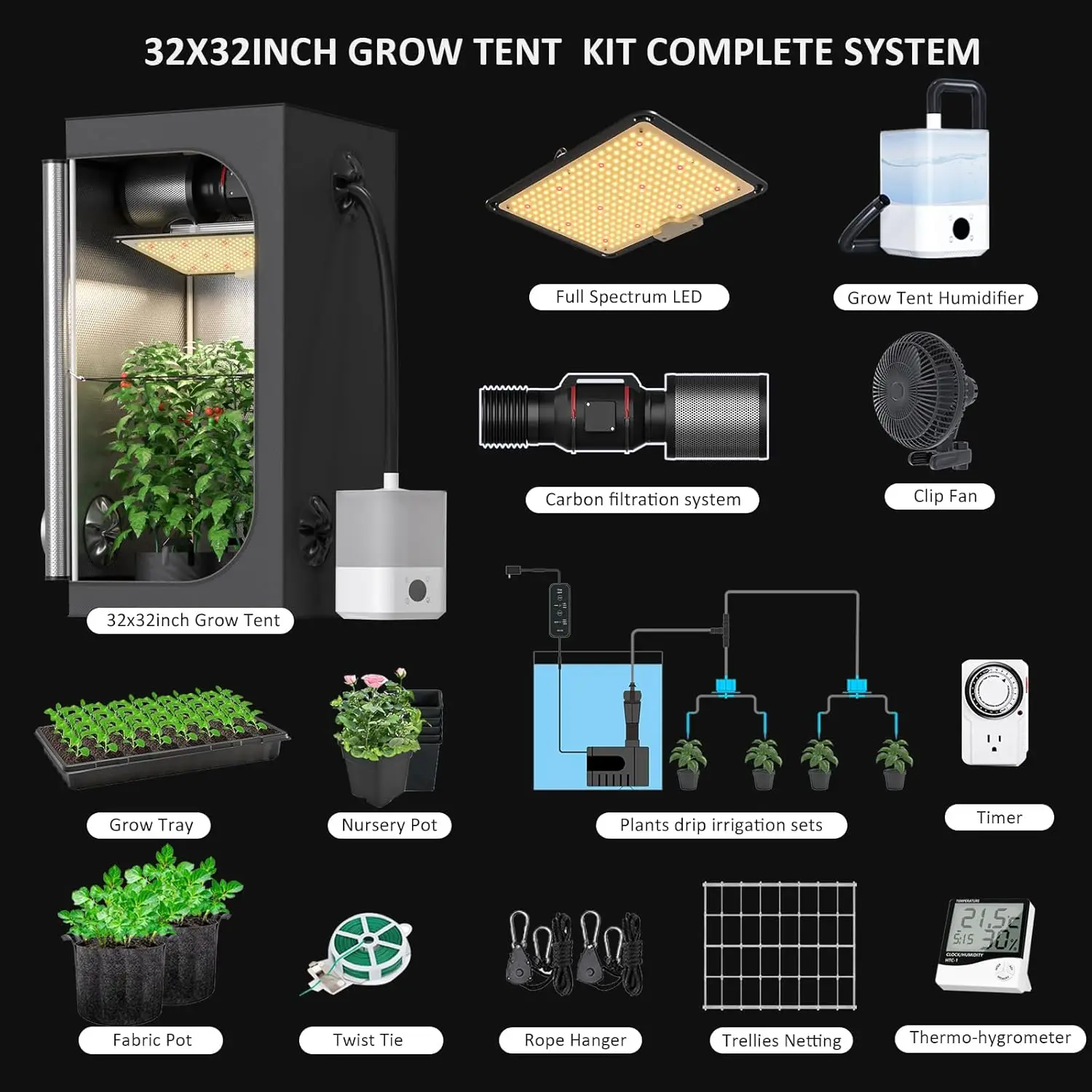 Upgrade Integrated Auto Grow T – обзор и цена Grow Tent Complete Kit