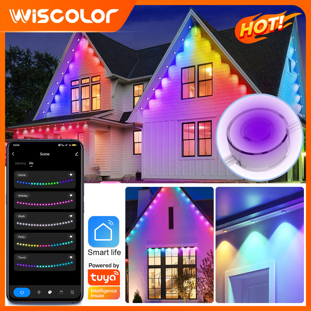 Smart WIFI RGB Eaves Lighting  – обзор и цена Smart Garden Led Lights