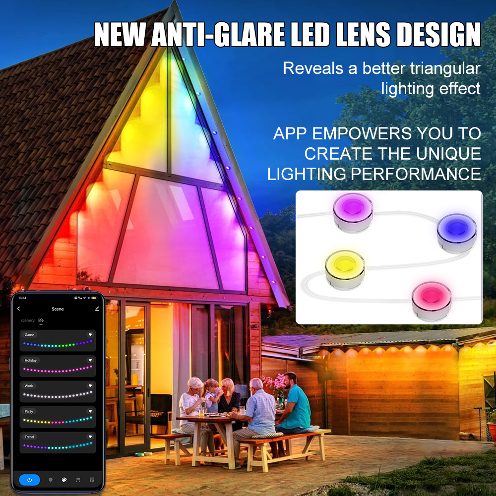 Smart WIFI RGB Eaves Lighting  – обзор и цена Smart Garden Led Lights