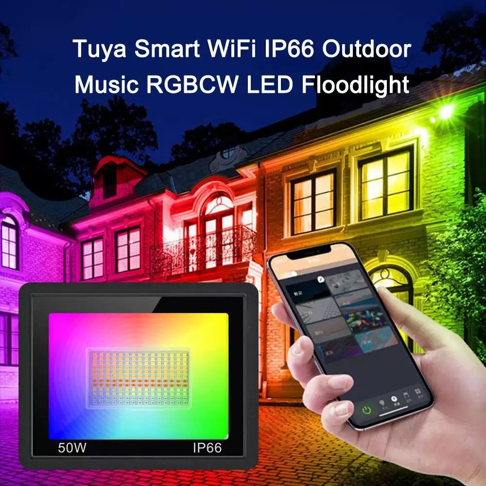 Tuya LED Smart Floodlight RGB  – обзор и цена Smart Zigbee Garden Light