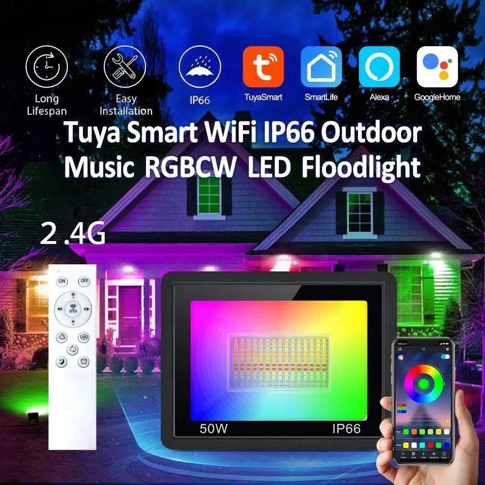 Tuya LED Smart Floodlight RGB  – обзор и цена Smart Zigbee Garden Light