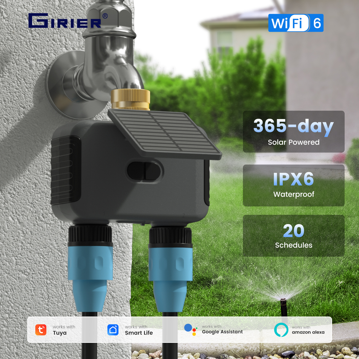 GIRIER Tuya WiFi Smart Water T – обзор и цена Wifi Irrigation Timer