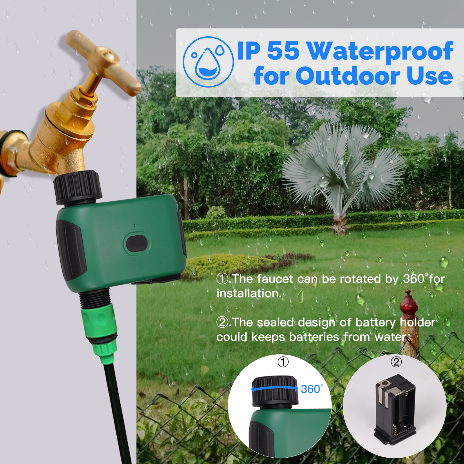 MOES Tuya Smart WiFi 1 Outlet  – обзор и цена Wifi Irrigation Timer