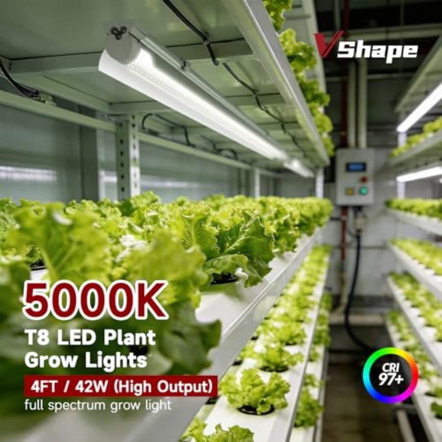 8 Pack LED Grow Light 4FT, 500 – обзор и цена Plant Grow Light Full Spectrum