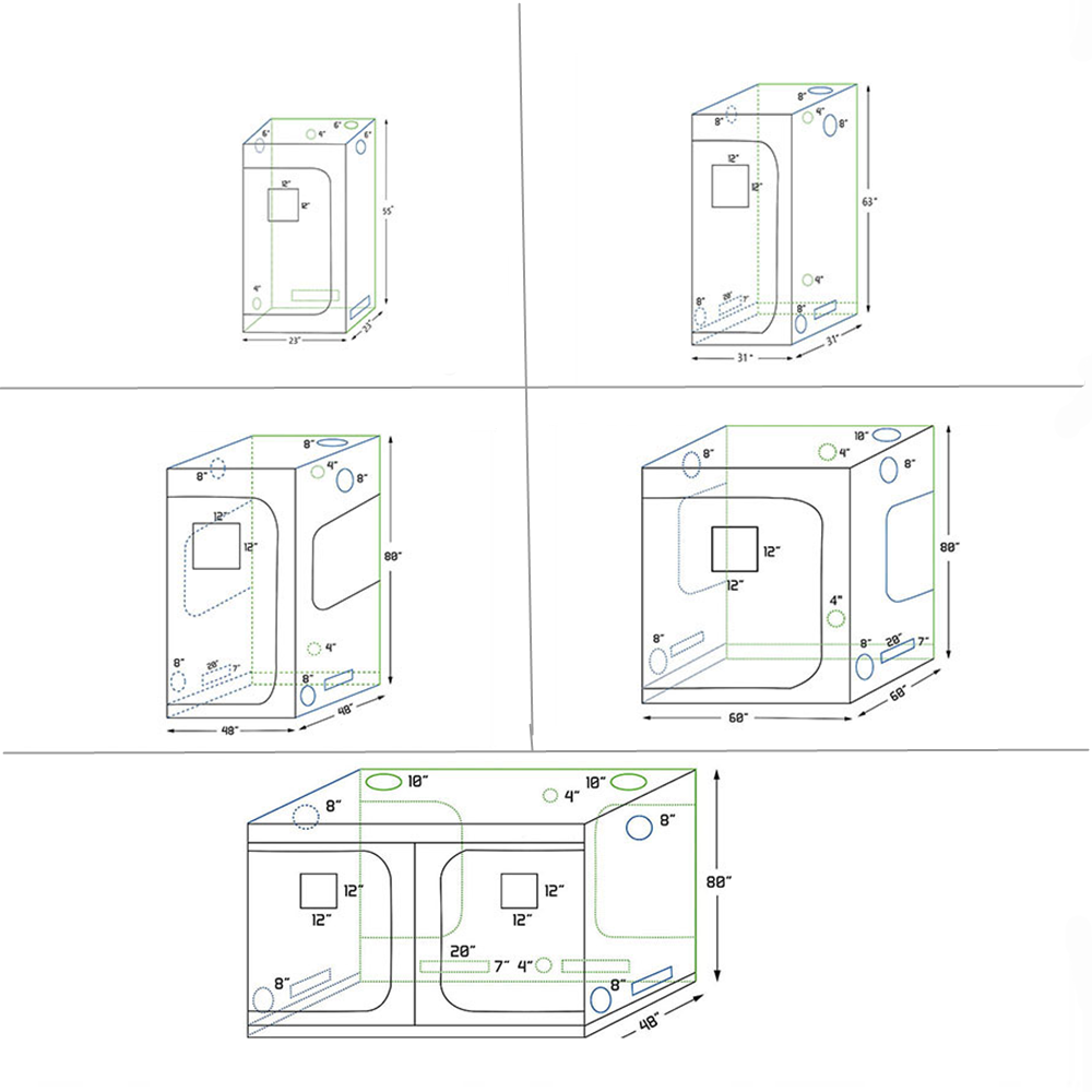 LED Grow Plant Grow Tents Indo – обзор и цена Grow Tent Complete Kit