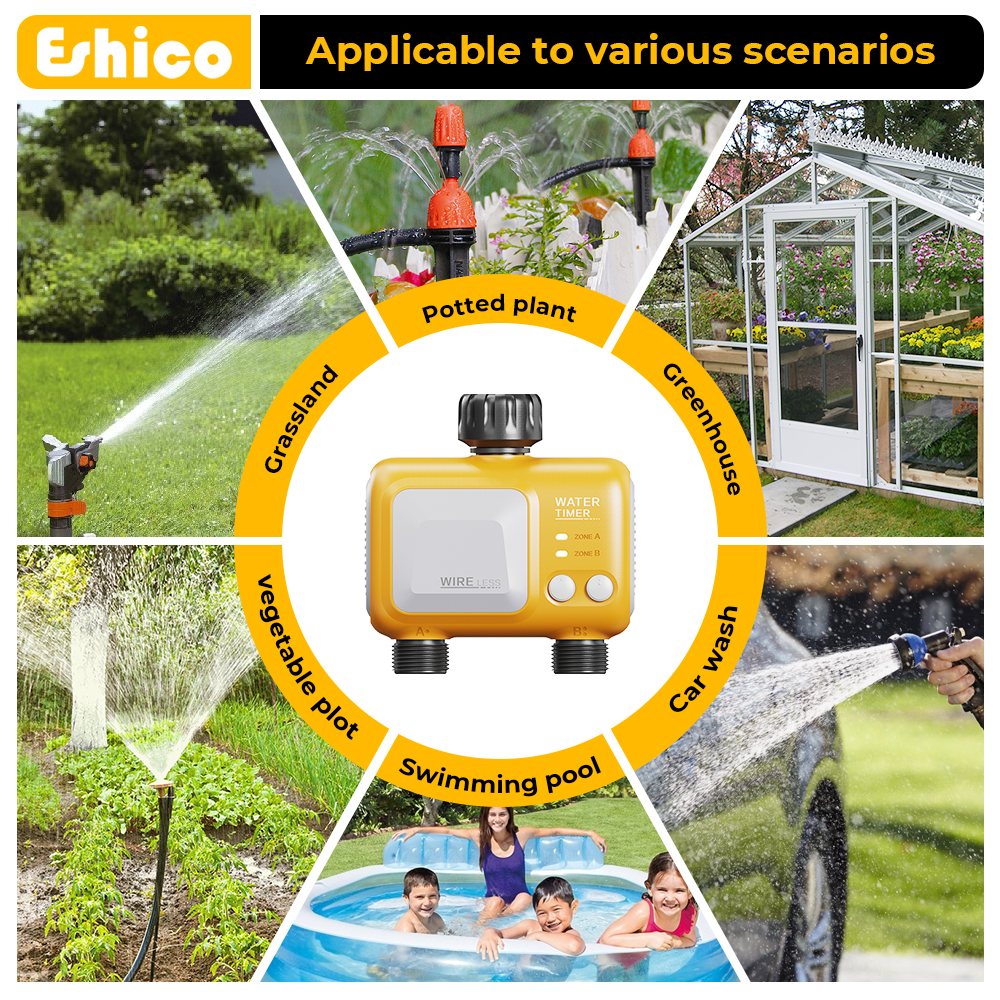 Eshico Summer Wireless 2-Zone  – обзор и цена Wifi Irrigation Timer