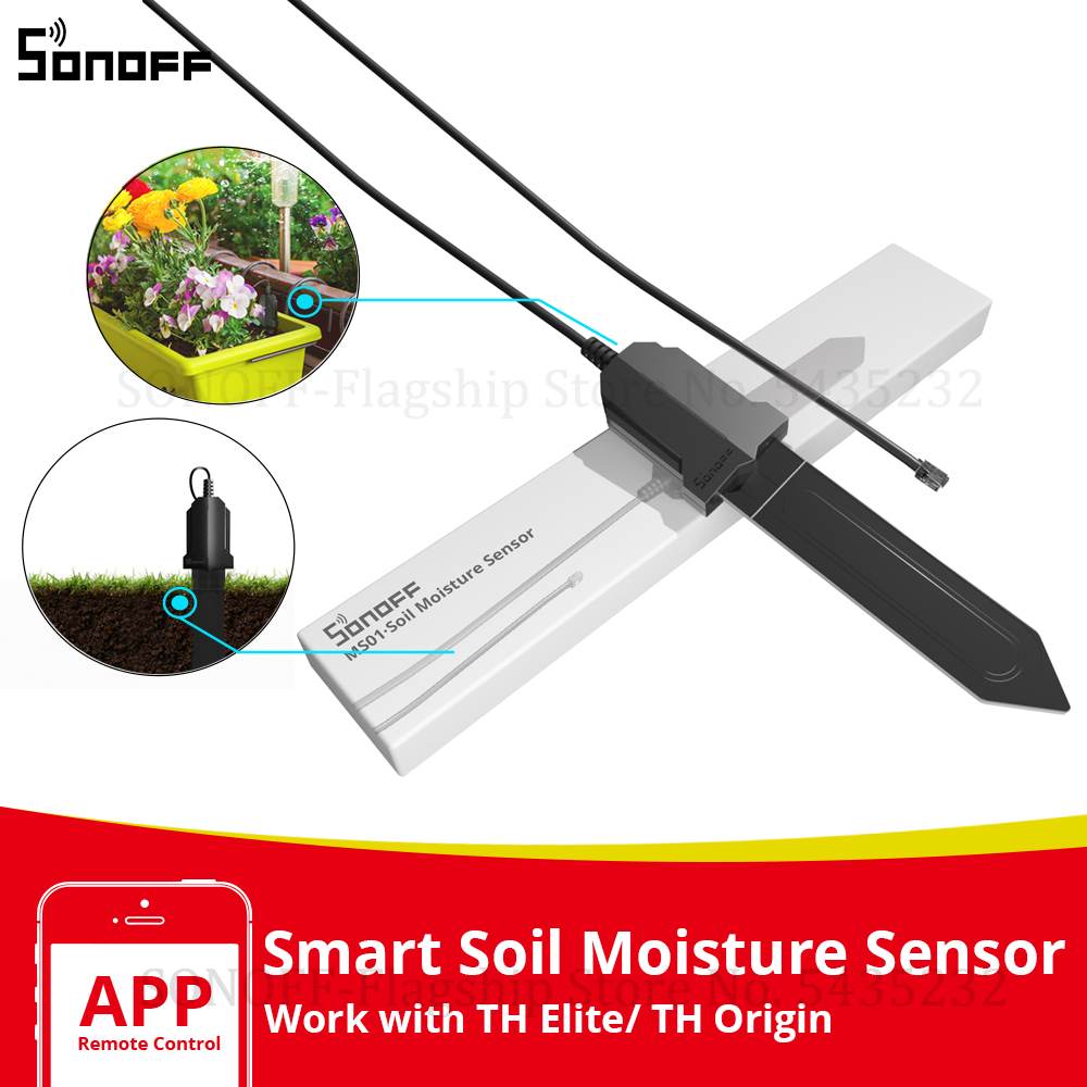 SONOFF MS01 Soil Moisture Sens – обзор и цена Smart Garden Test