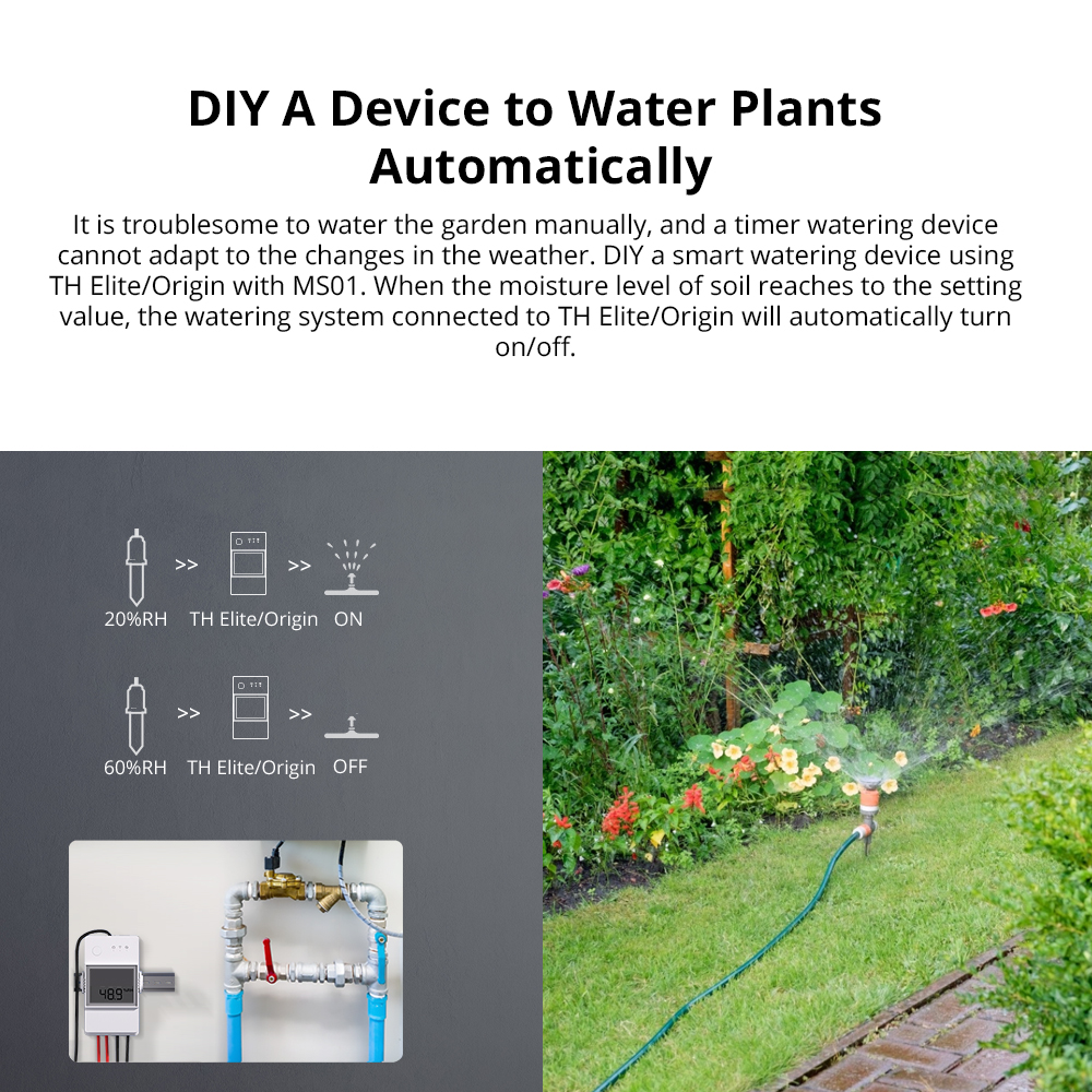 SONOFF MS01 Soil Moisture Sens – обзор и цена Smart Garden Test