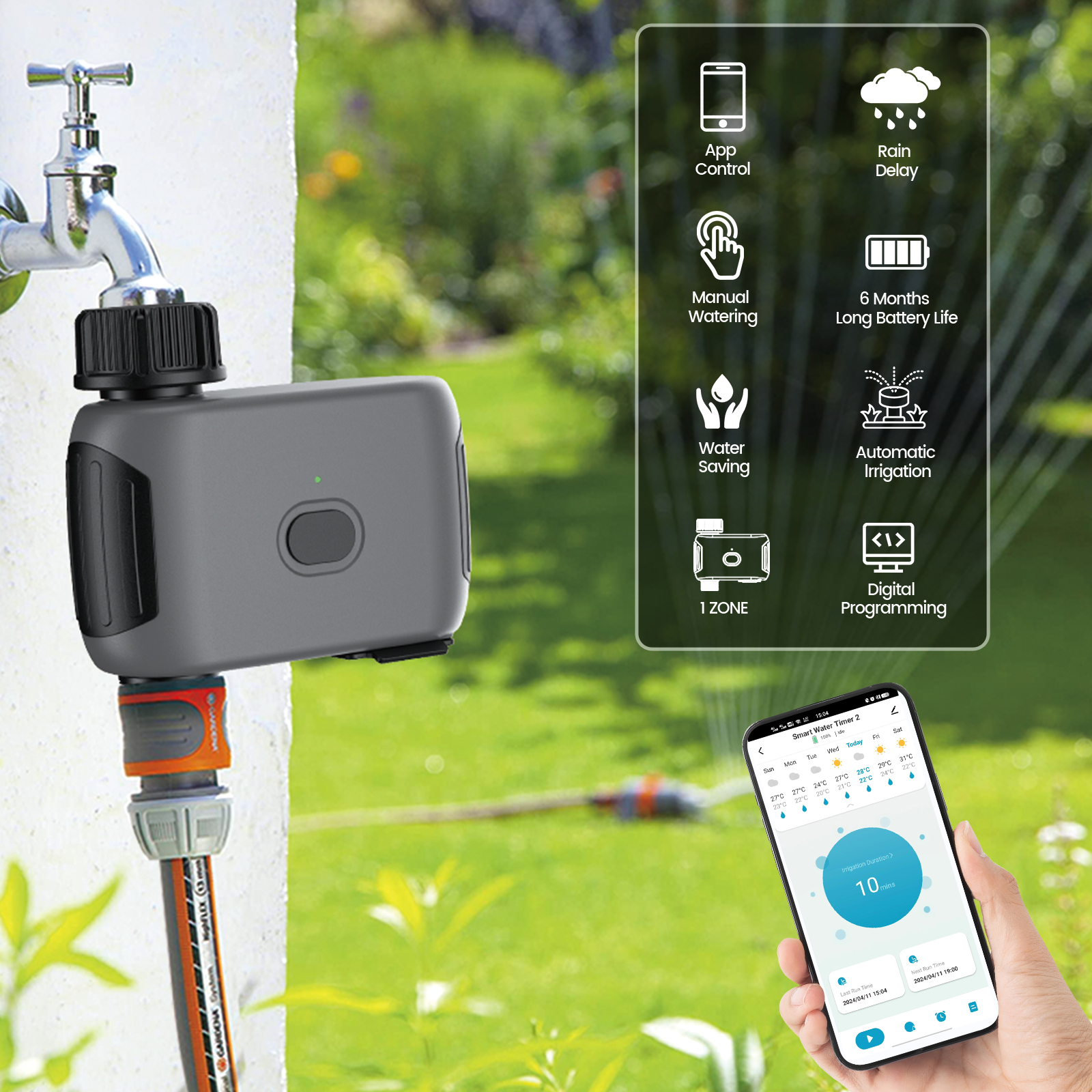 Insoma Wifi Sprinkler Timer Au – обзор и цена Wifi Irrigation Timer