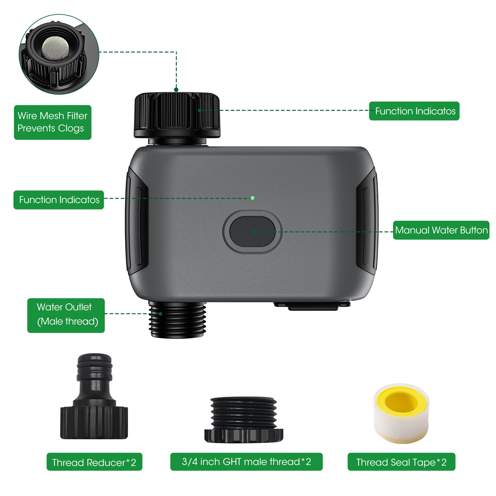 Insoma Wifi Sprinkler Timer Au – обзор и цена Wifi Irrigation Timer